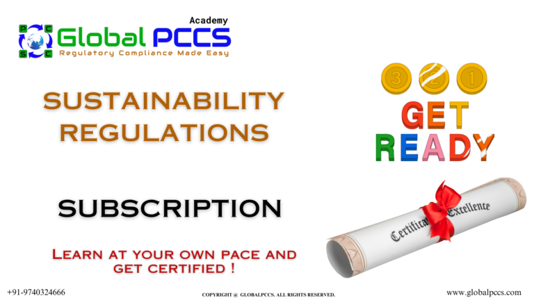 Sustainabilty Regulations – Subscription