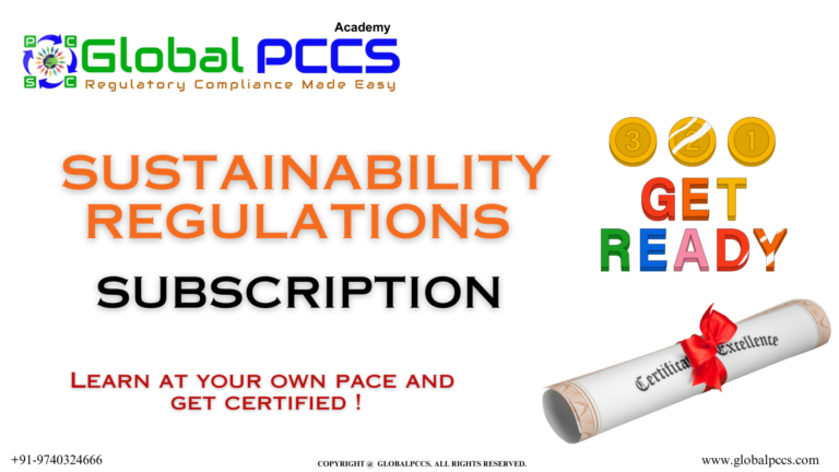 Sustainabilty Regulations – Subscription