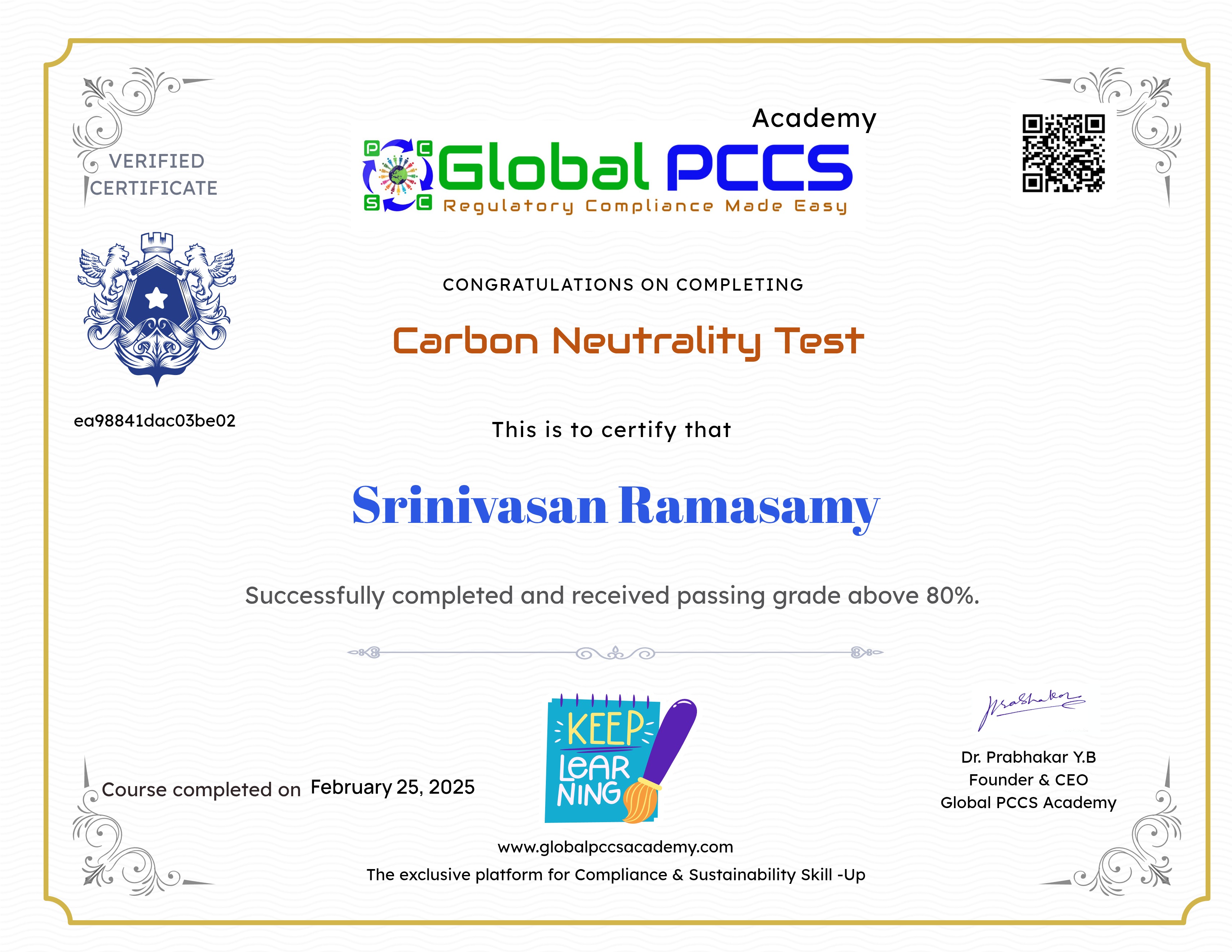 Carbon Neutrality Test